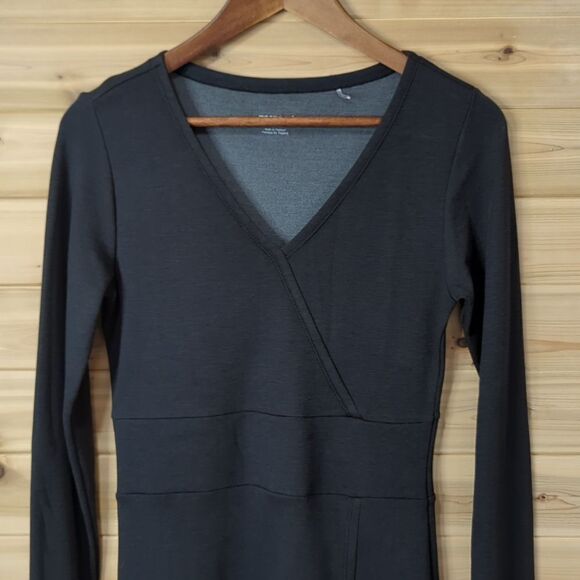 Toad&Co Dress Womens Small Gray Finlay Dress Long Sleeve Outdoor - Picture 2 of 11